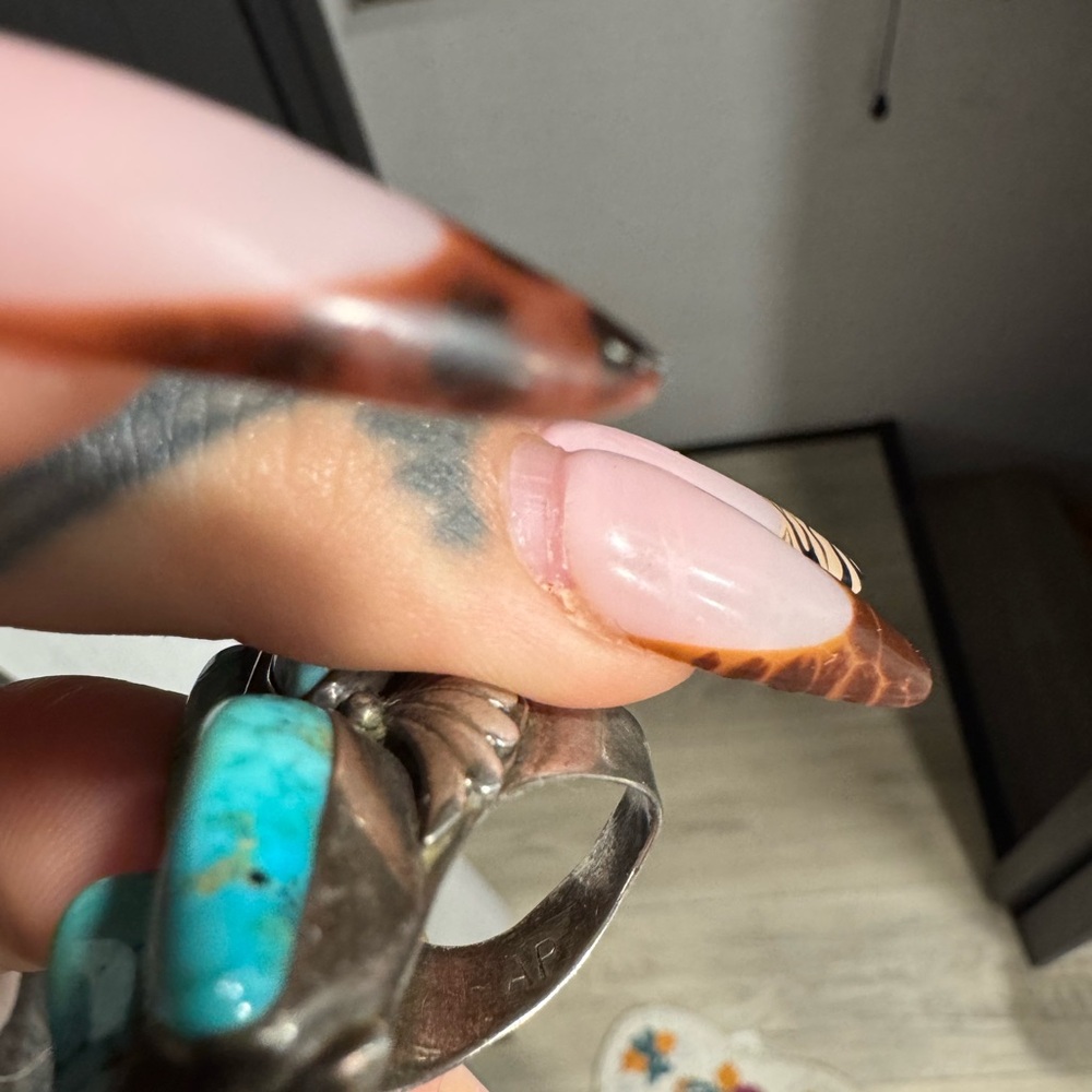 Turquoise Silver Statement Ring - image 3